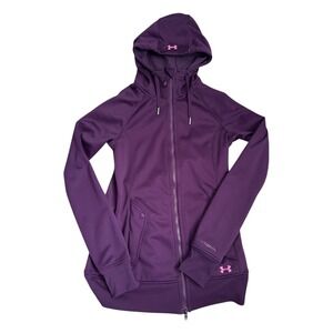 Under Armour‎ Women's ColdGear Infrared Storm Full-Zip Hoody Jacket Purple Small
